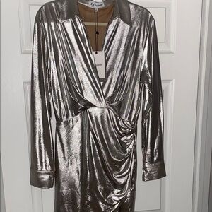 En Saison Silver Mini Dress